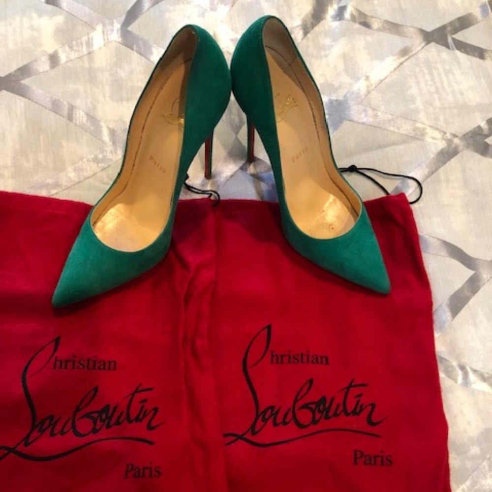 Christian Louboutin Mint Suede So…